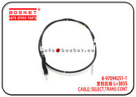 8-97094251-1 8-97203062-0 8970942511 8972030620 0290 Transmission Control Select Cable Suitable for ISUZU 4HF1 4HG1 NPR