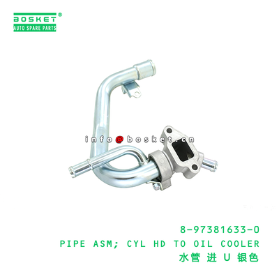 8-97381633-0 PIPE ASM; CYL HD TO OIL COOLER suitable for ISUZU   8973816330