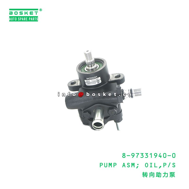 8-97331940-0 Power Steering Oil Pump Assembly For ISUZU TFR55 4JB1 8973319400