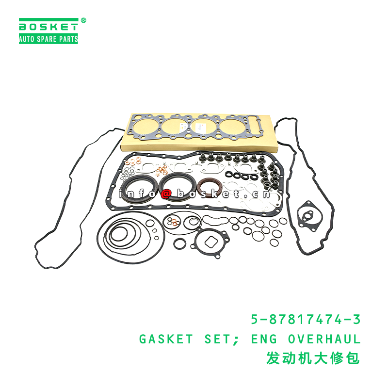 5-87817474-3 GASKET SET; ENG OVERHAUL suitable for ISUZU  4HL1 5878174743
