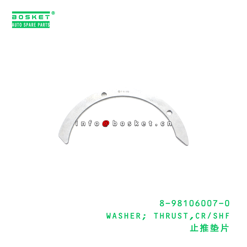 8-98106007-0 WASHER; THRUST,CR/SHF suitable for ISUZU VC46 6UZ1 8981060070