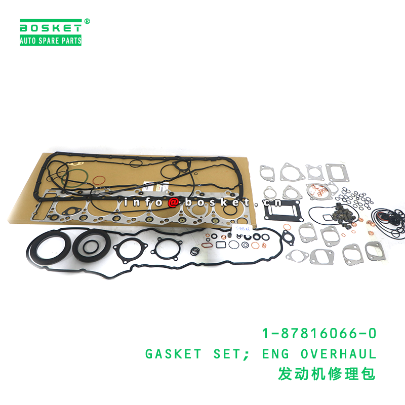 1-87816066-0 GASKET SET; ENG OVERHAUL suitable for ISUZU FRR 6HK1-T 1878160660