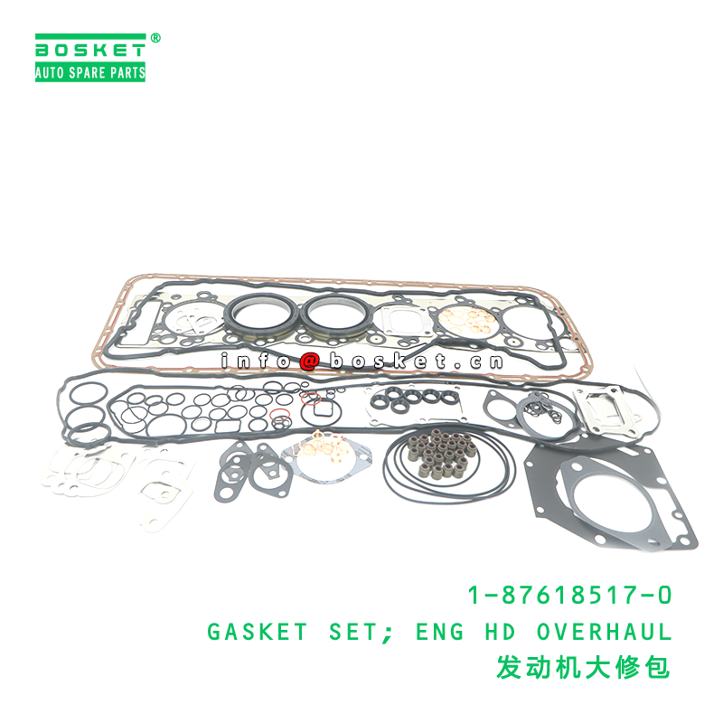 1-87618517-0 GASKET SET; ENG HD OVERHAUL suitable for ISUZU 6HK1 1876185170